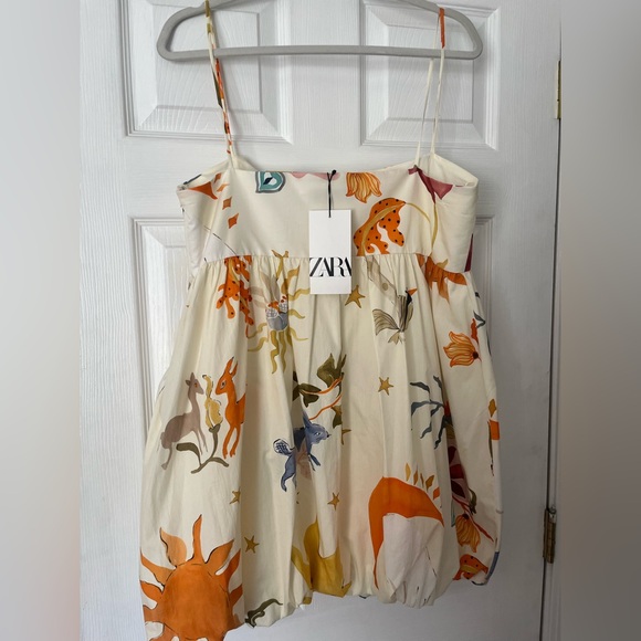 NWT Zara Voluminous Printed Dress Size XL - Picture 5 of 6